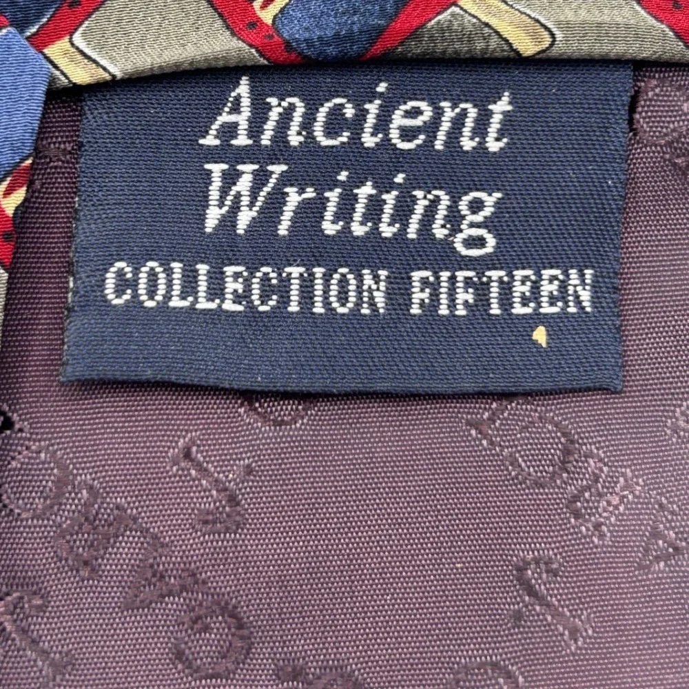 Jerry Garcia Ancient Writing Collection 15 Silk Tie J. Garcia Art